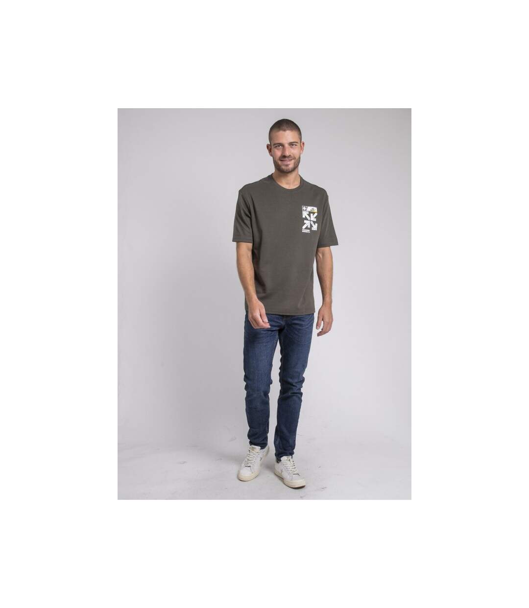 T-shirt col rond oversize pur coton JOEDEN