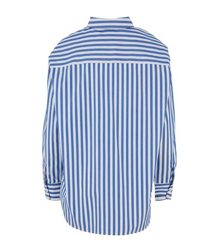 Chemisier Motif/style Rayé Femme Blanc Bleu Urban Classics
