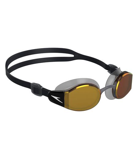 Mens mariner pro mirror swimming goggles black/orange Speedo