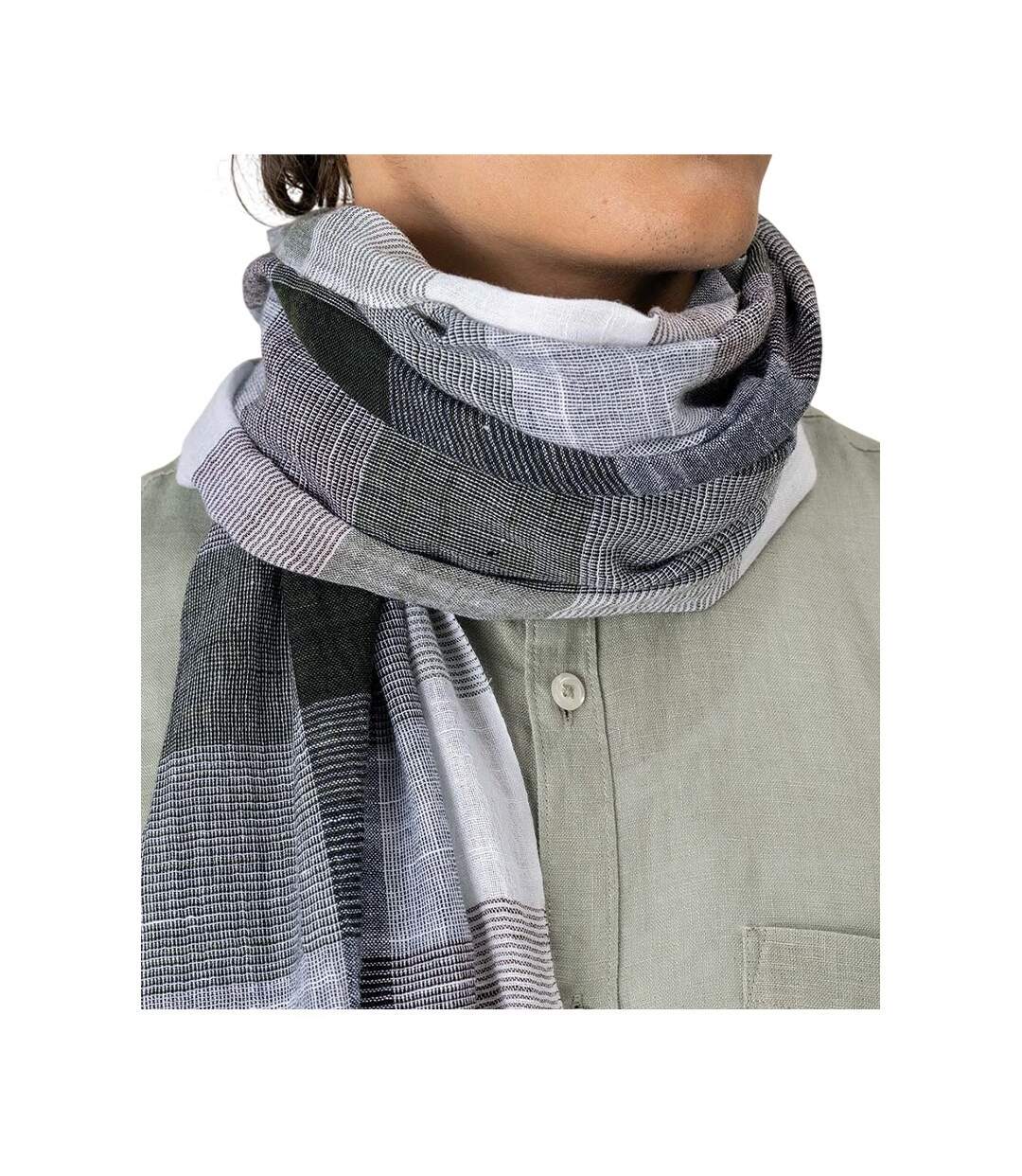 Écharpe Motif/style À Carreaux Taille Unique Vert Spasso-3