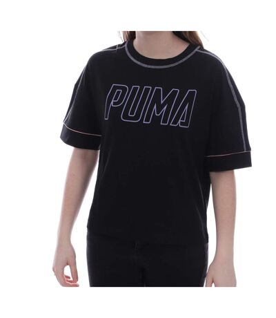 Tee shirt fitness noir femme Puma Graphic