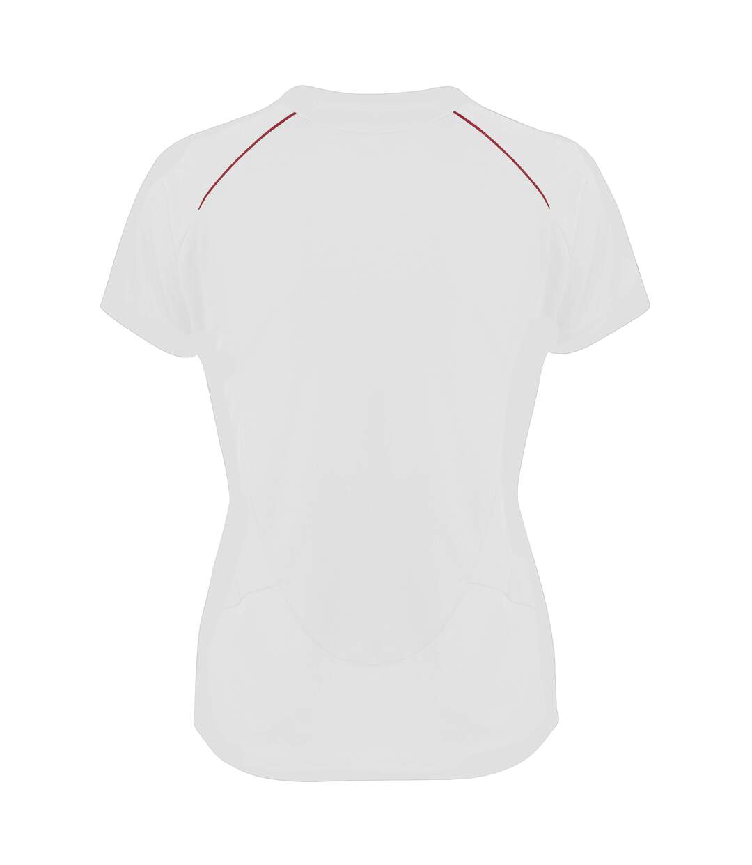 T-shirt sport femme blanc/rouge Spiro