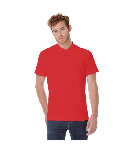 B&C ID.001 Unisex Adults Short Sleeve Polo Shirt (Red) - UTBC1285