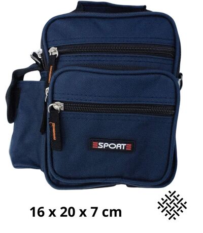 Sacoche bandoulière  Multi-Poches pour Homme - Synthétique bleu