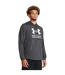 Mens Rival Terry Graphic Hoodie Grey Under Armour-1