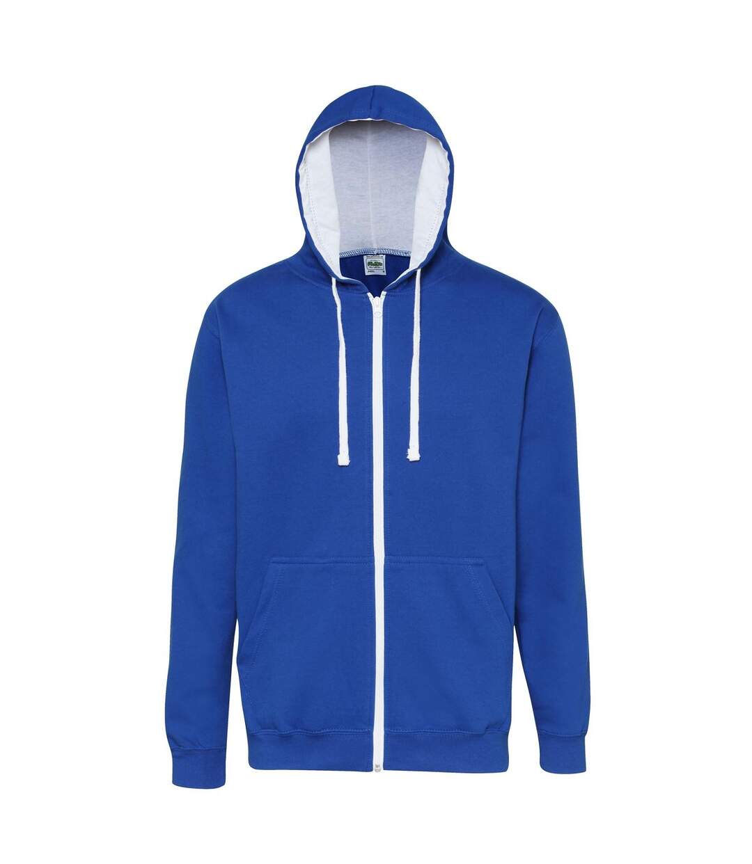 Veste zippée à capuche unisexe - JH053 - bleu roi et blanc-1