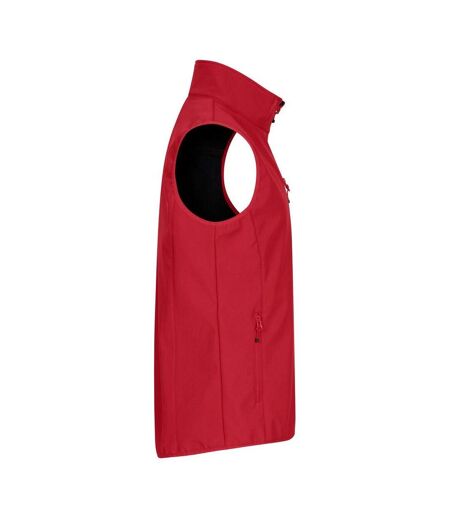 Mens Classic Soft Shell Jacket Red Clique