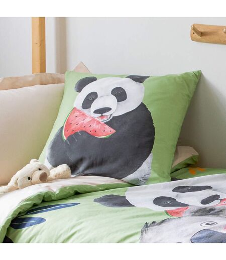 Taie d'oreiller percale de coton PANDA