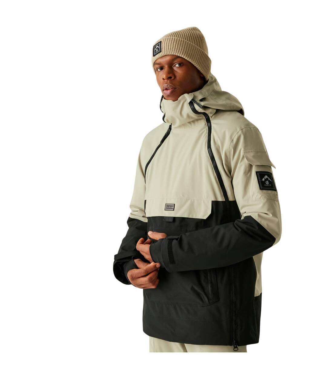 Mens Ii T-bar Overhead Ski Jacket Abbeystone Black Dare 2B-1