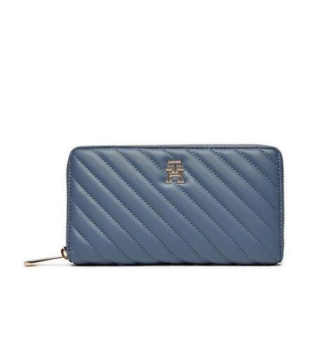 Portefeuille bleu tommy hilfiger poppy reform large - taille unique