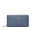 Portefeuille bleu tommy hilfiger poppy reform large - taille unique-1