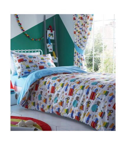 Bright trucks duvet cover set multicoloured Generic