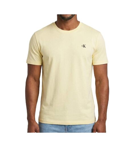 T-Shirt jaune homme calvin klein jeans classics