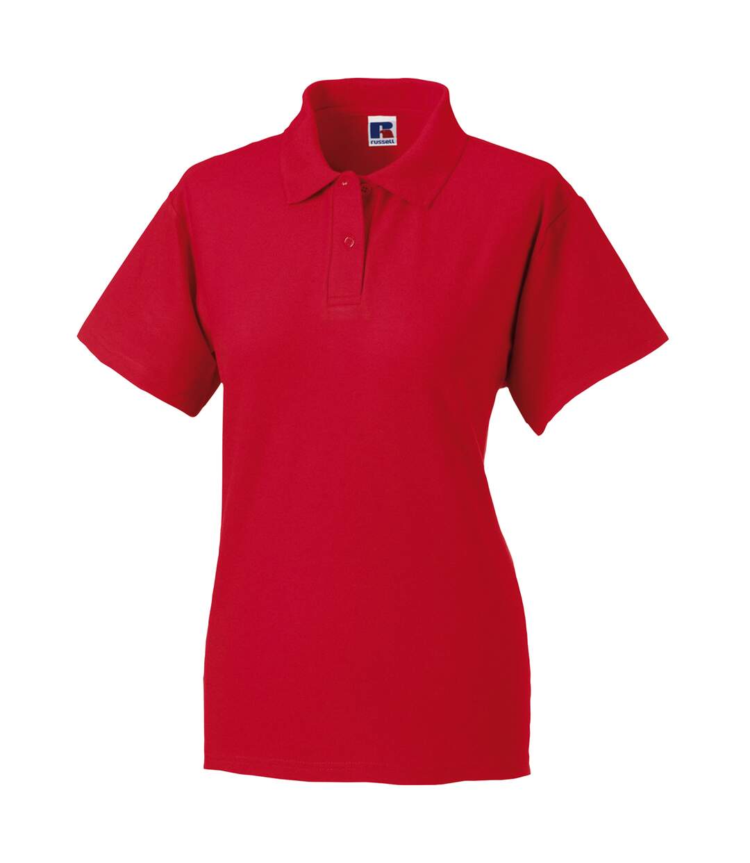 Polo à manches courtes  pour femme rouge Jerzees Colours-1