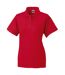 Jerzees Colours Ladies 65/35 Hard Wearing Pique Short Sleeve Polo Shirt (Classic Red)