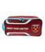 West Ham United FC Crest Boot Bag (Claret Red/Sky Blue) (One Size) - UTTA10192