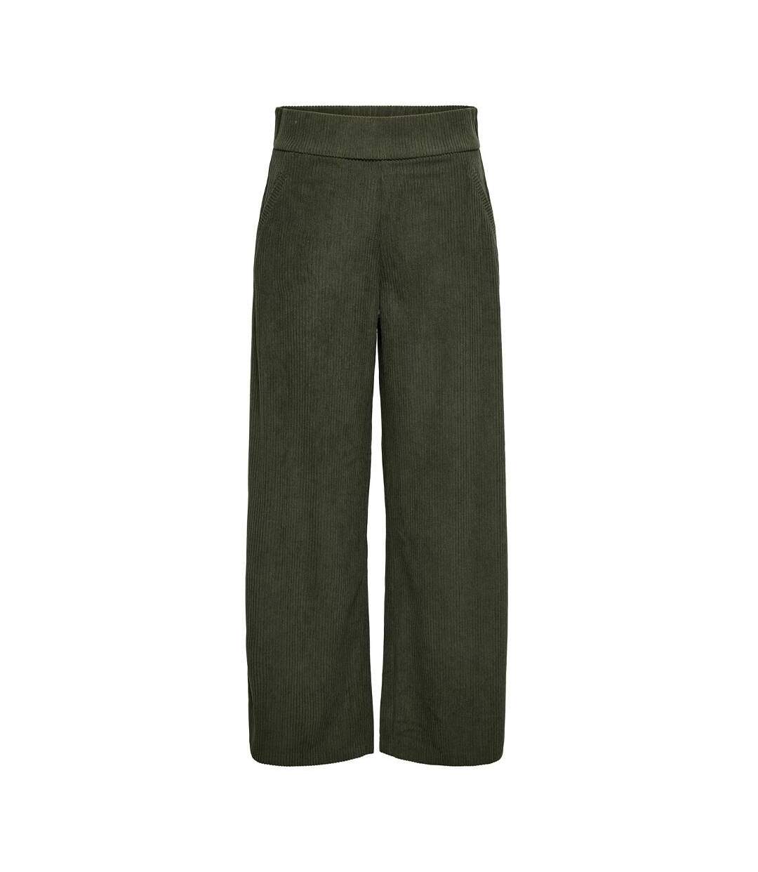 Pantalon velours vert  femme jdy hope cord-1