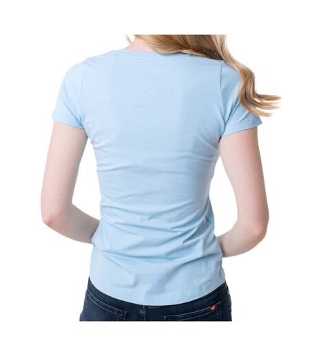 T-shirt bleu femme pepe jeans new virginia