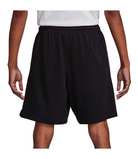 Mens Club Embroidered Logo Shorts Obsidian Black Nike