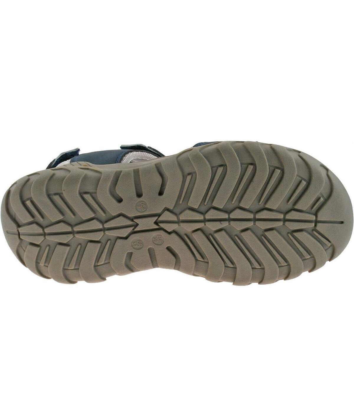PDQ Womens/Ladies Toggle & Touch Fastening Sports Sandals (Navy/Grey) - UTDF437