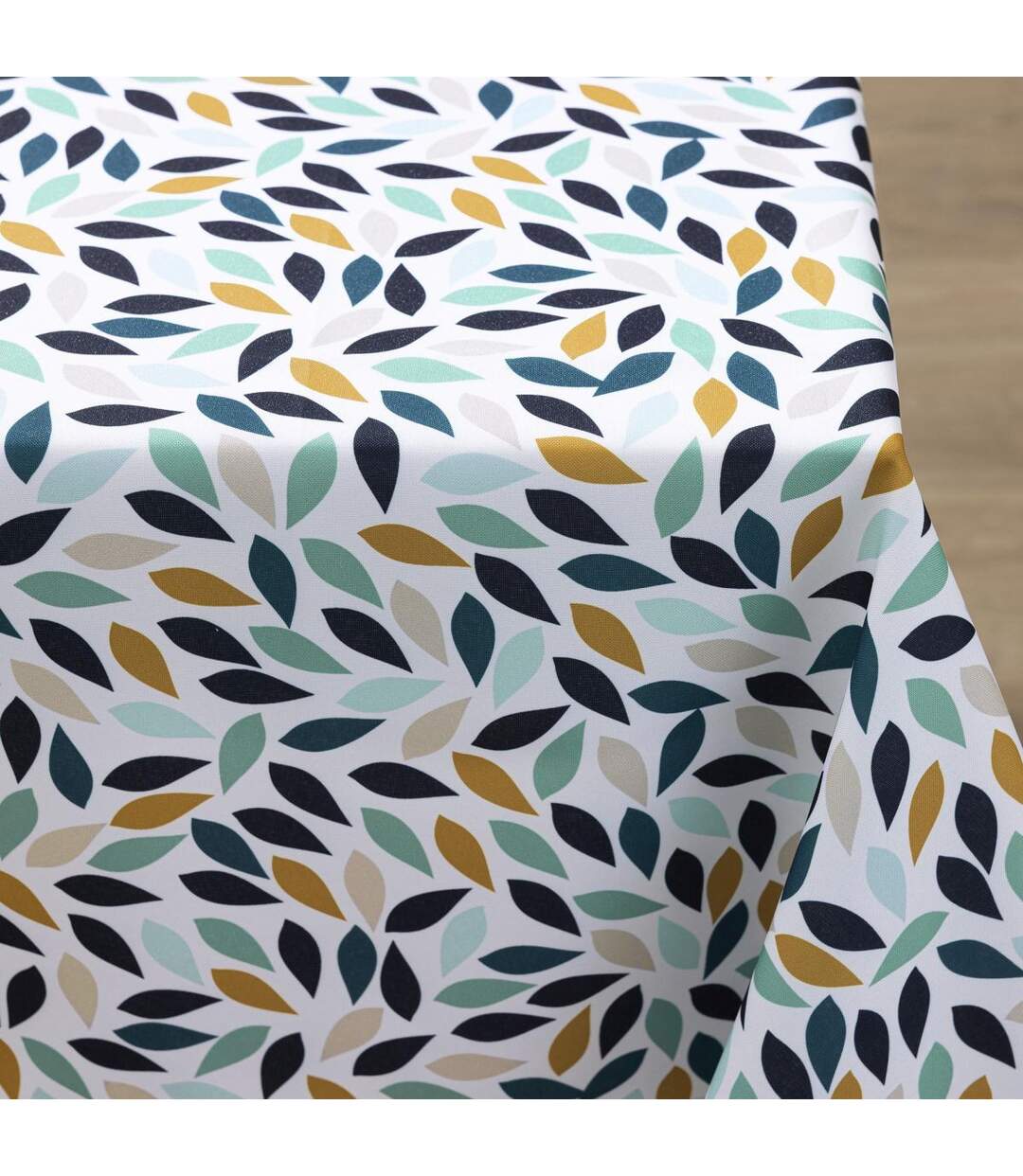 Nappe Antitache Imprimé Confettis 145x240cm Bleu-2