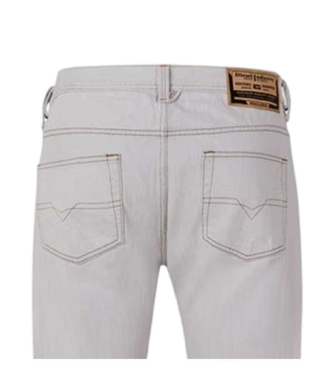 Mens Markee Pantaloni Cotton Denim Jeans Bright White Diesel-4