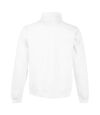Fruit Of The Loom Mens Zip Neck Sweatshirt (White) - UTBC358