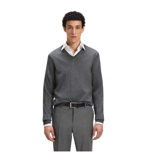 Pull Officiel Homme Gris Moyen Boss