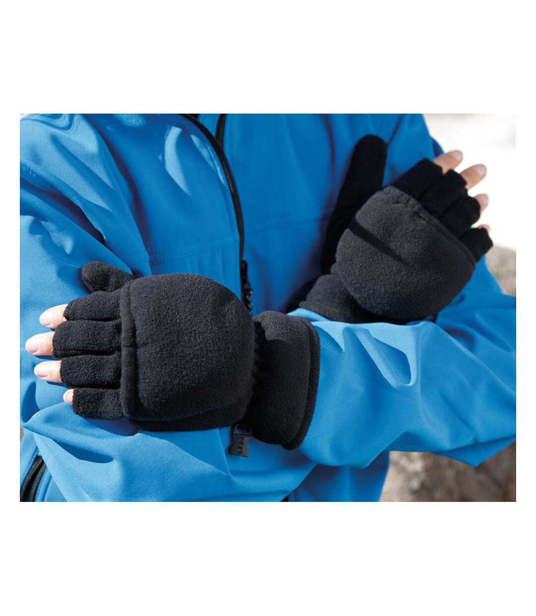 Result Unisex Winter Essentials Palmgrip Glove-Mitt (Black) - UTBC3059-2