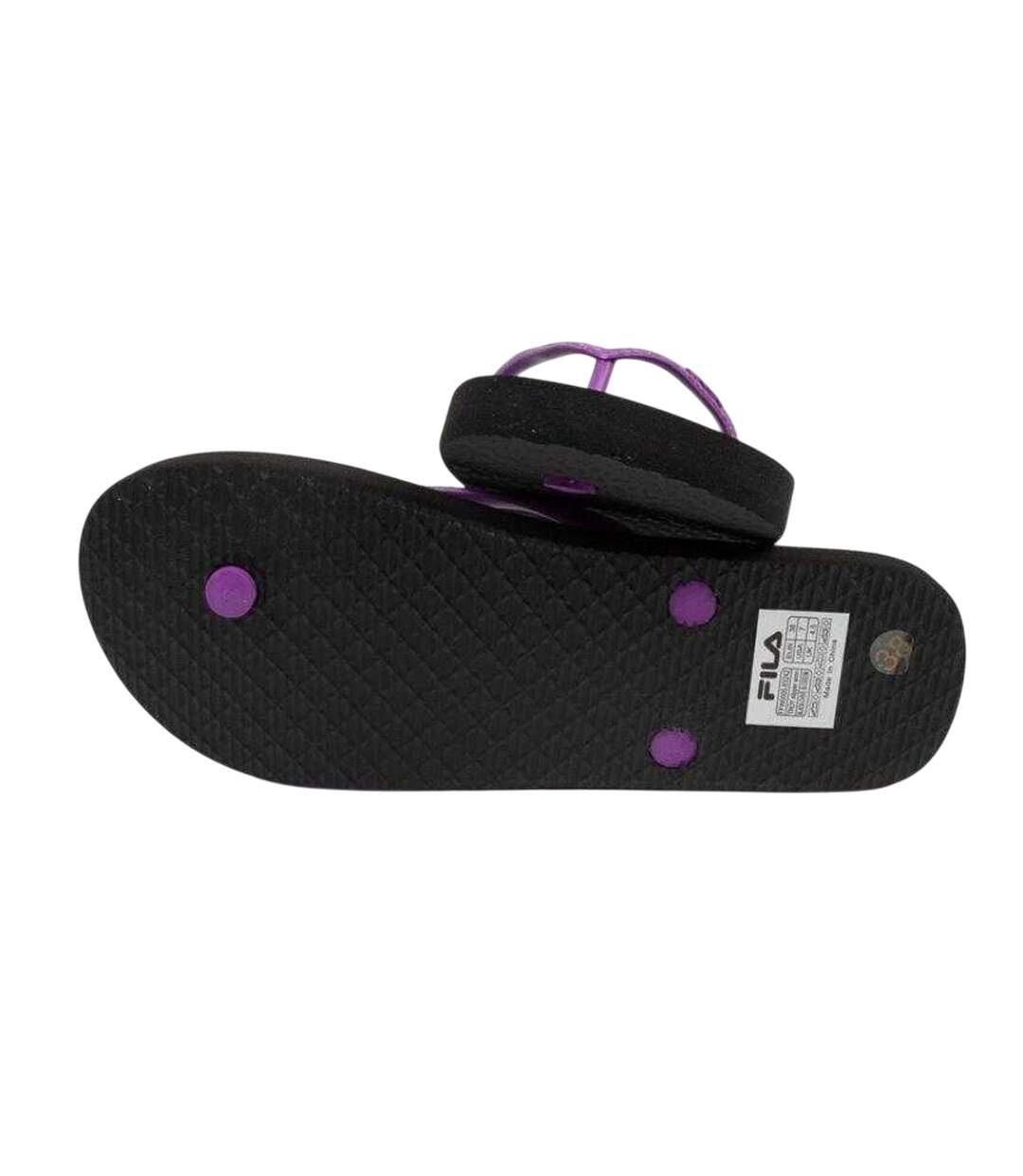 Tongs Troy Femme Noir Violet Fila-3