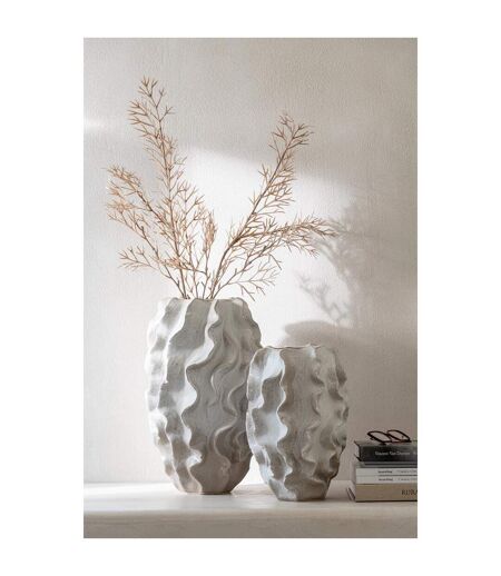 Vase Abstrait Vagues Dewayne 48cm Beige
