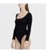 Ladies Essentials Long Sleeve Top Sculpting Recycled Stretch Everyday Fit-3