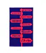Serviette de plage marine/rouge 90x160 vendee-1