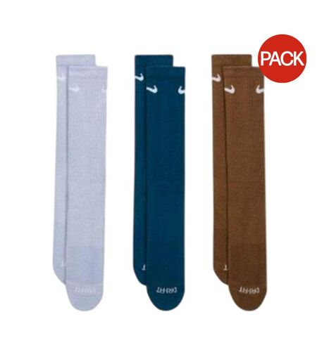 Lot De 3  Chaussettes Homme Blanc Bleu Nike