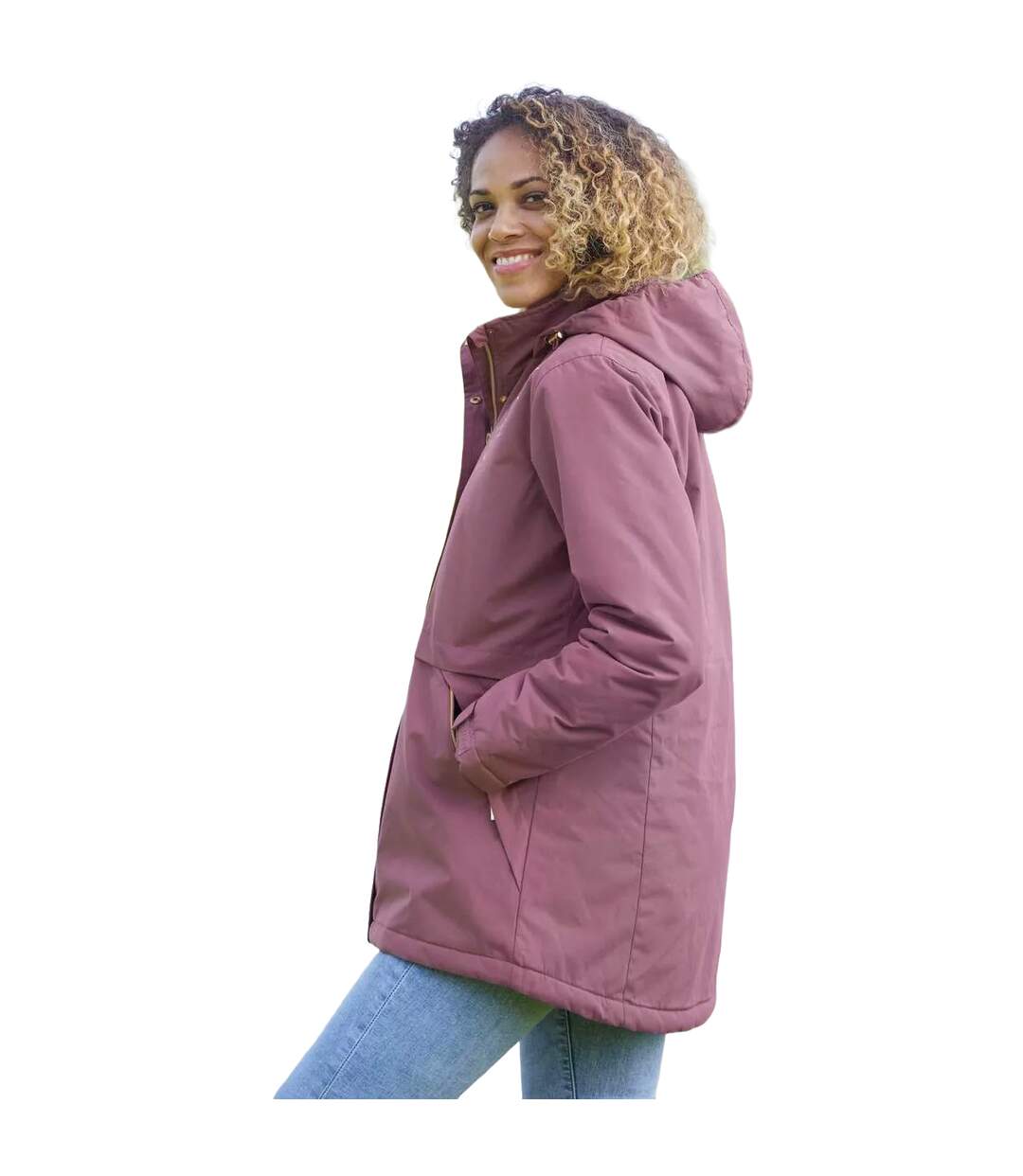 Parka femme rose Atlas for Women-3