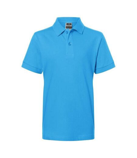 Polo Classic Enfant Turquoise Pâle James And Nicholson