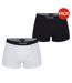 Lot De 2  Boxers Motif/style Logo Homme Noir Blanc Tom Ford-1
