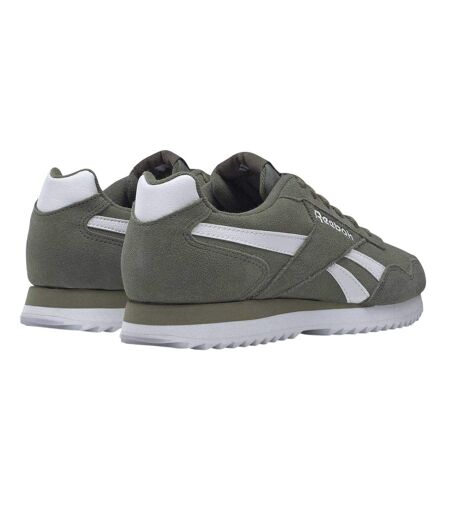 Mens Royal Glide Ripple Suede Trainers Hunter Green White Reebok