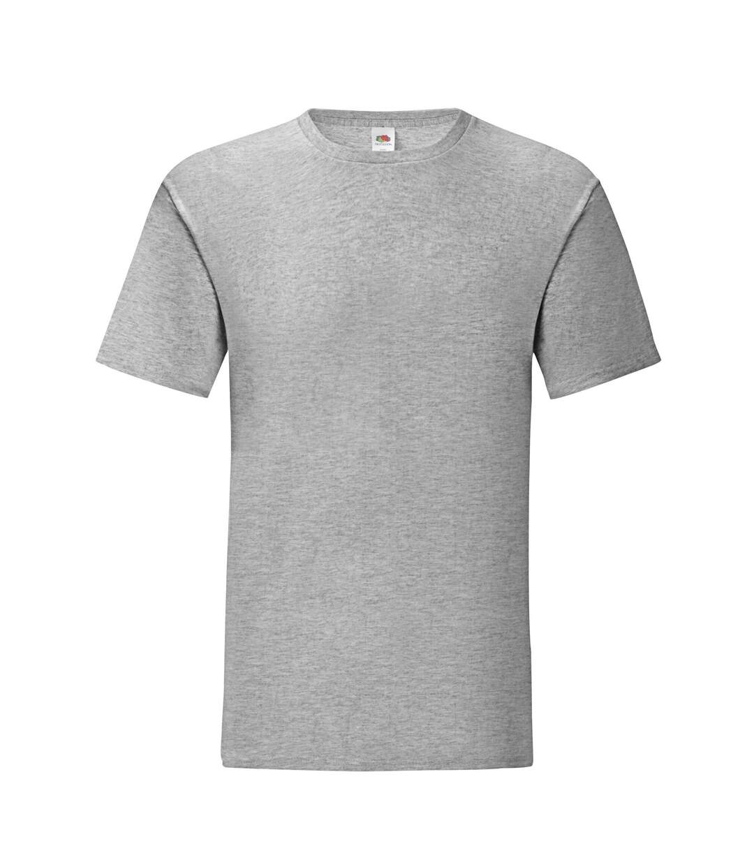 T-shirt iconic homme gris clair chiné Fruit of the Loom-1