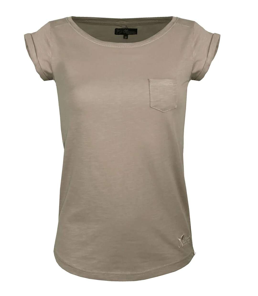 Tee - shirt col bateau 1 poche DOMY1-1