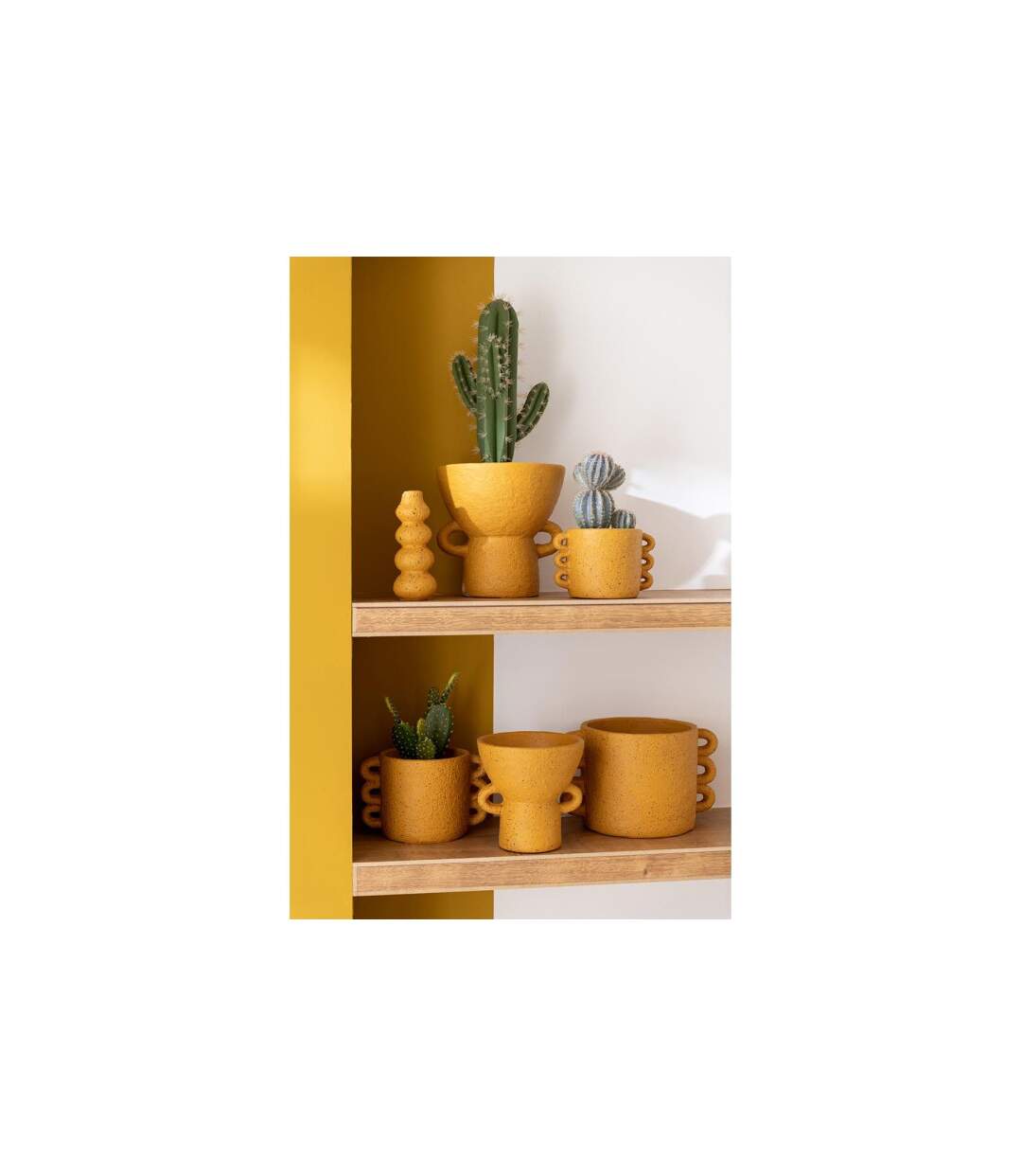 Cache-Pot Design Zenia 33cm Ocre