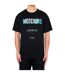 T-shirt Motif/style Réfléchissant Couture Homme Noir Moschino-1
