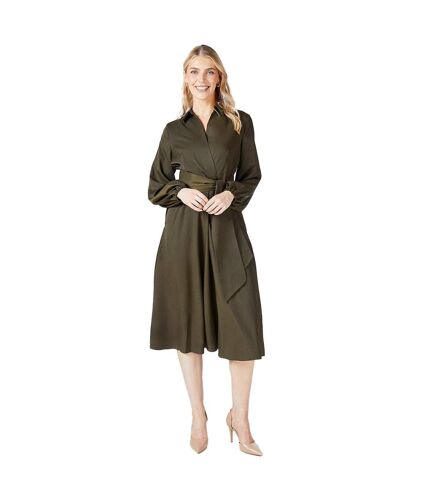 Robe chemisier femme vert kaki Principles