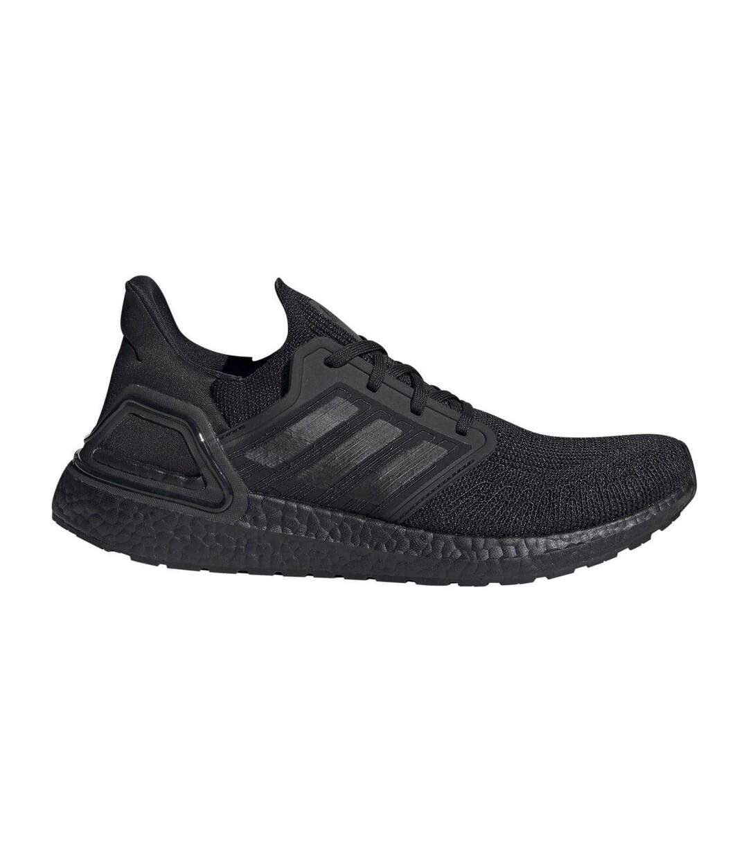 Mens Ultraboost Stripes Lace Up Trainers Black Solar Red Adidas-4