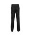 Womens/ladies flat fronted trousers black Henbury