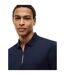 Mens Quarter Zip Regular Polo Shirt Desert Sky Tommy Hilfiger-4