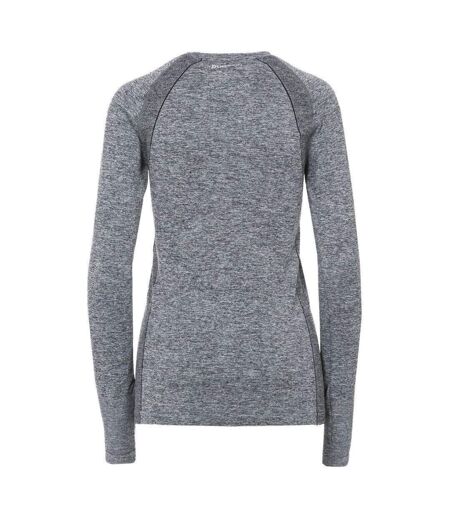 T-shirt de sport welina femme noir chiné Trespass