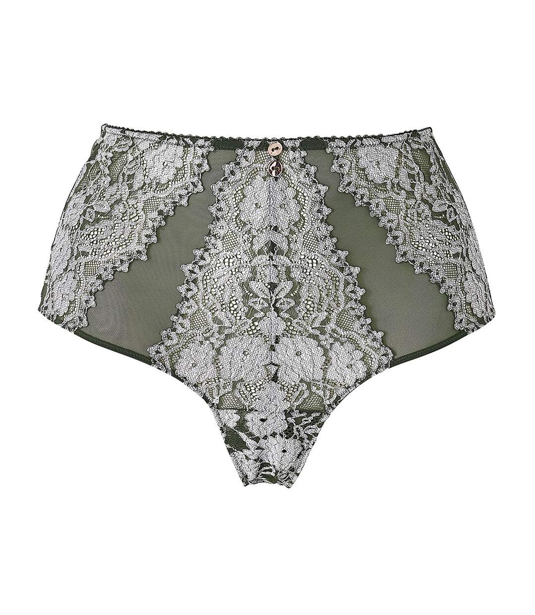 Tanga taille haute kaki Mystique-1