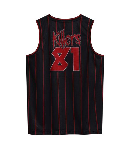 Maillot De Basket Homme Noir Rouge Amplified
