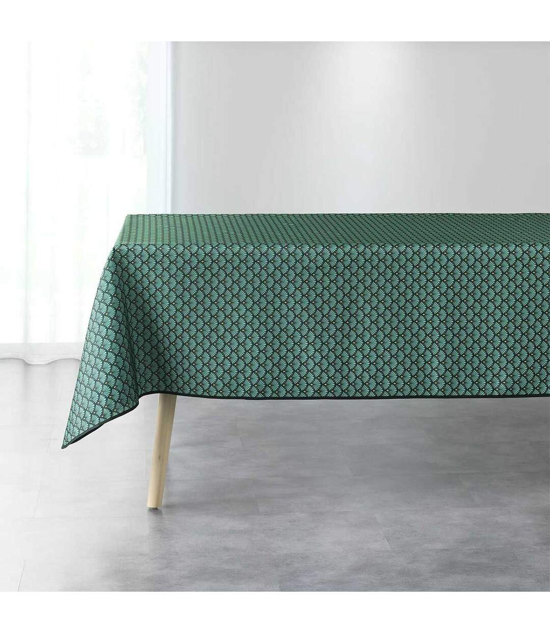 Nappe Imprimée Art Chic 150x240cm Vert-1